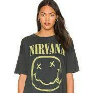 Daydreamer NWT Nirvana Smiley Merch Tee 2X T-shirt Vintage Black